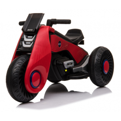Childern Electric Motorcycle, Motorcross Bike 3 Wheels Electric Ride On Toy Double Drive 6V Battery Powered for Kids Toddlers (Red)	