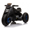 Childern Electric Motorcycle, Motorcross Bike 3 Wheels Electric Ride On Toy Double Drive 6V Battery Powered for Kids Toddlers (Black)	