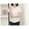 White Top Slim Fit Women Shirt Button Up Short Sleeve Summer Office Lady Work Tops Business Shirts Blusas Femininas Elegante