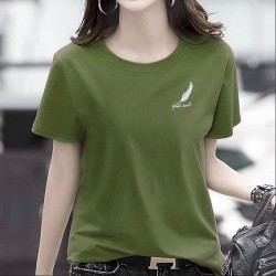 Woman TShirts Women's Short Sleeve T-shirt Summer Women's Half Sleeve Crop Top Mujer Camisetas
